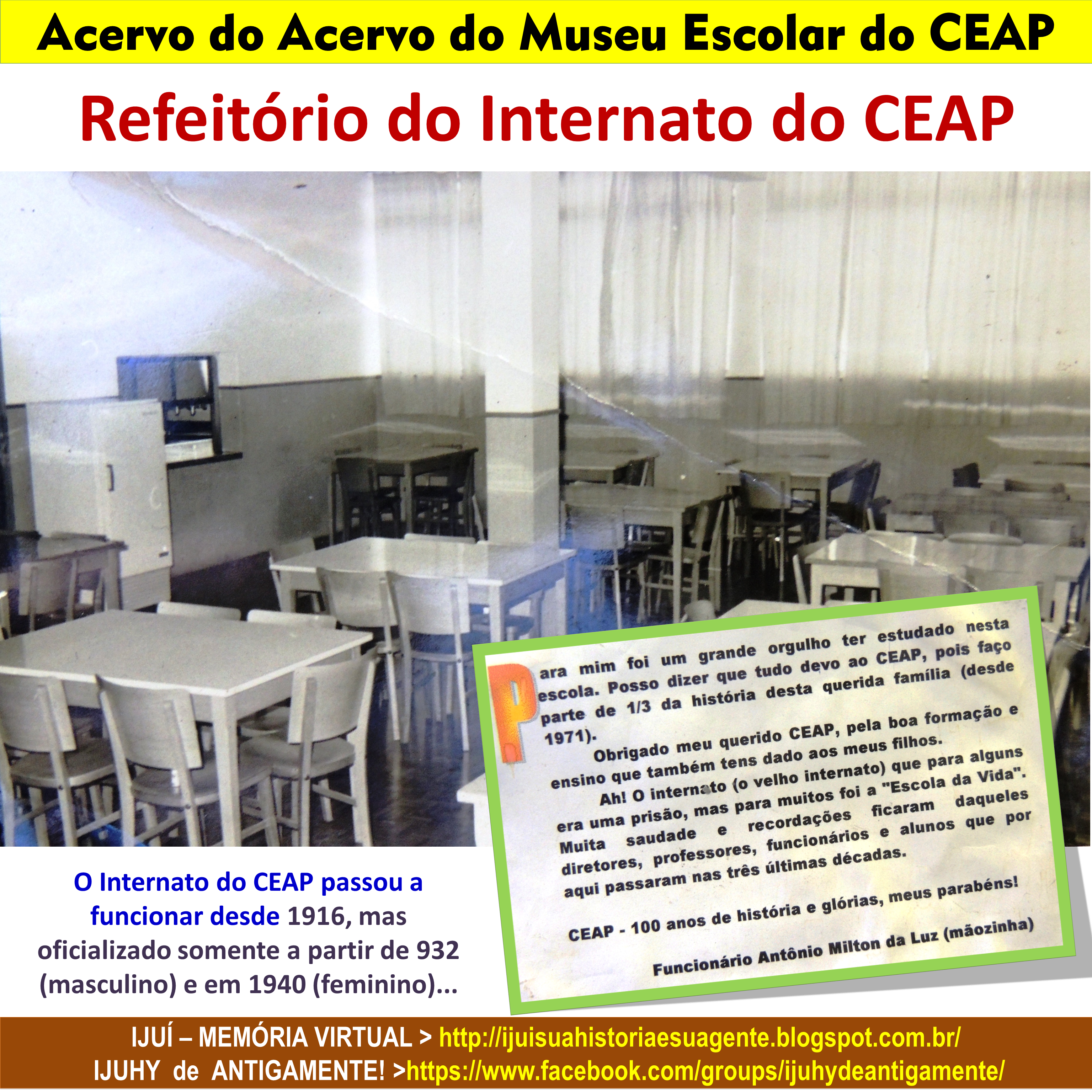 14 Refeitorio Do Internato Do CEAP