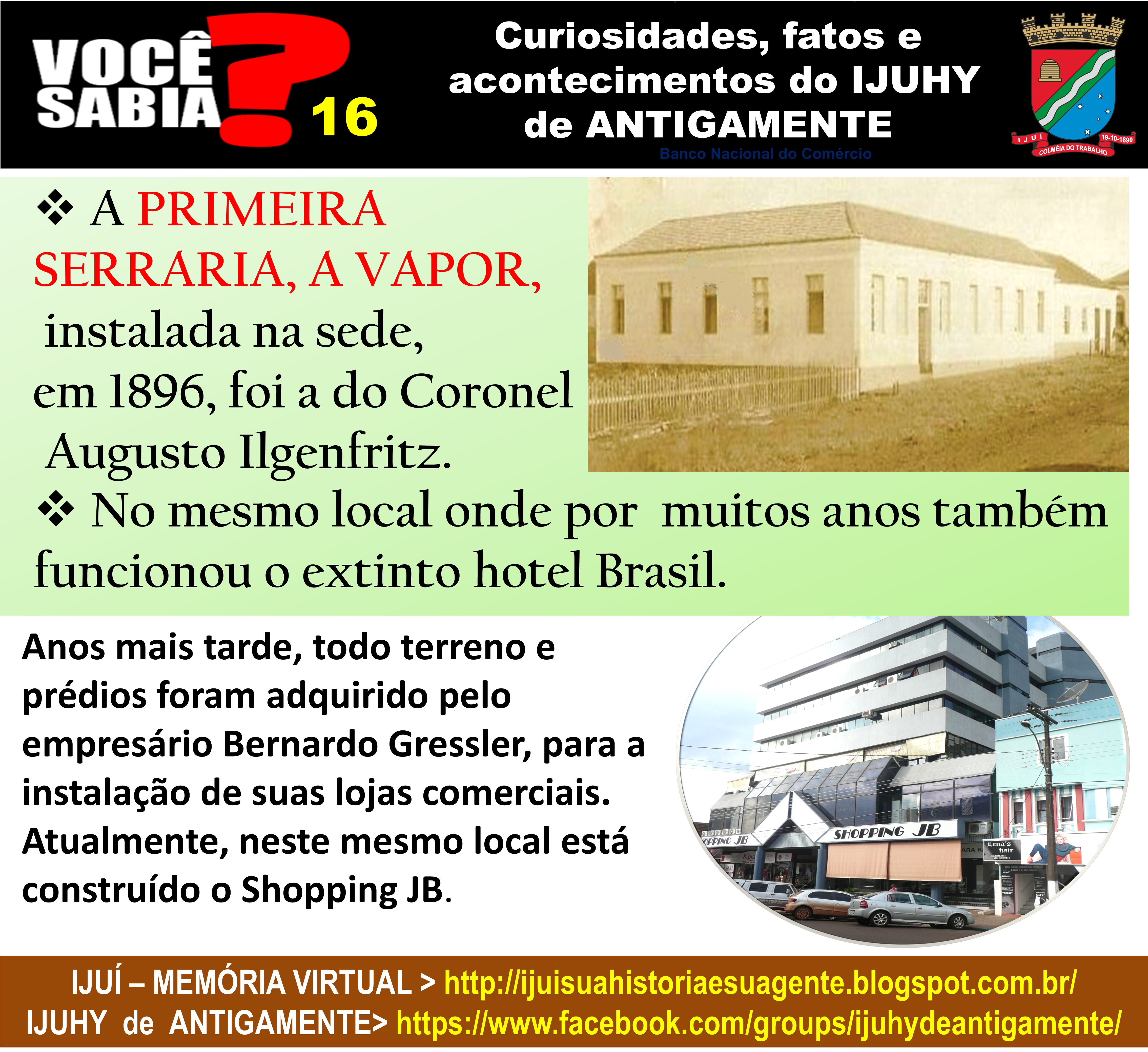 16 Primeira Serraria A Vapor