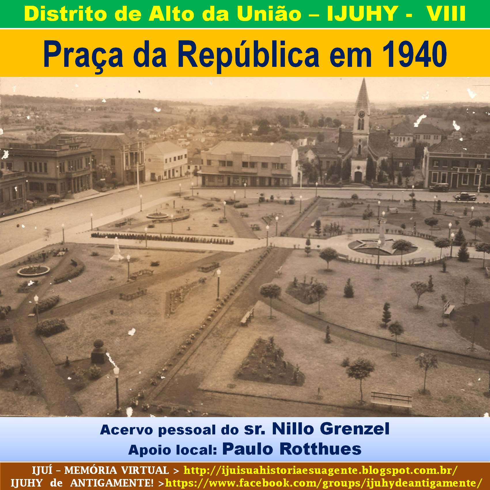 No princípio...! Praça da República nos anos de 1940.