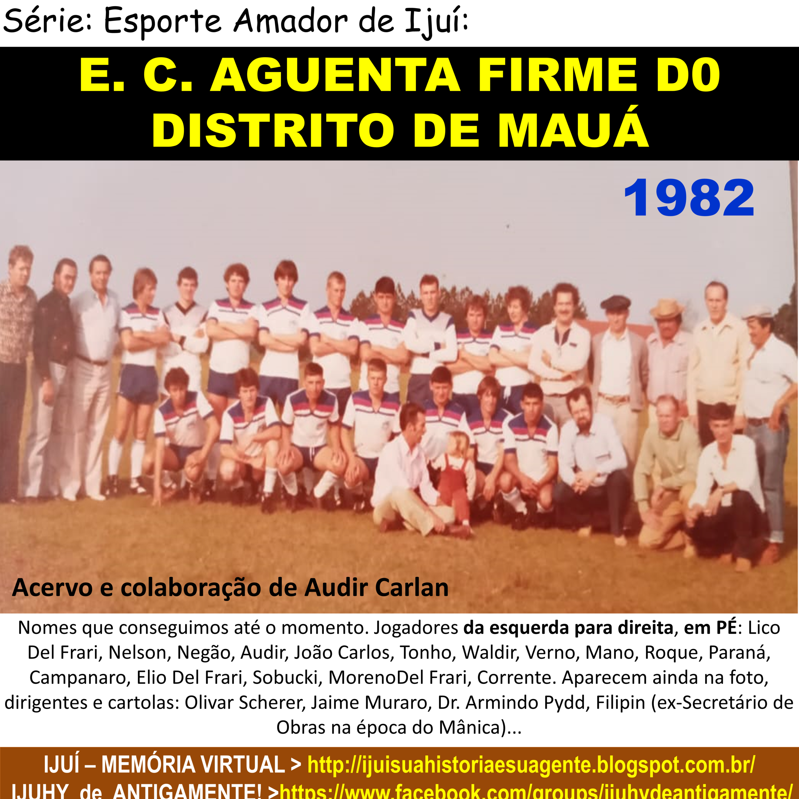 No princípio...! aguenta firme de mauá 1982 3