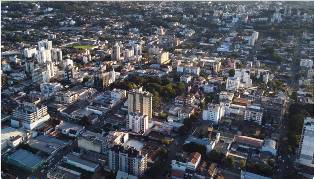 vista de ijuí em 2021 Área central aci